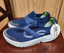 OOFOS OOmg Low Men's Size 11.5 Shoes Navy Slip On Comfort Sneakers Mesh NEW