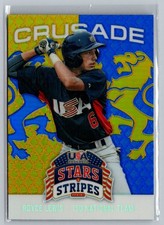 2015 Panini USA Baseball Stars & Stripes #85 Royce Lewis Crusade Blue
