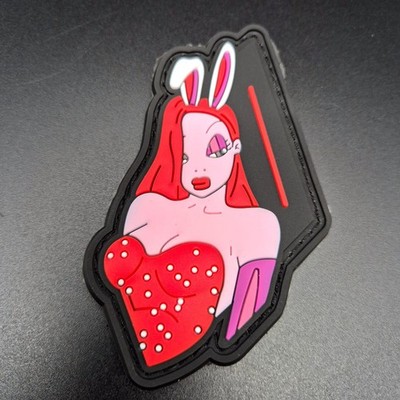 Roger Rabbit Jessica Cartoon Morale Patch PVC Abzeichen Aufnäher Klett