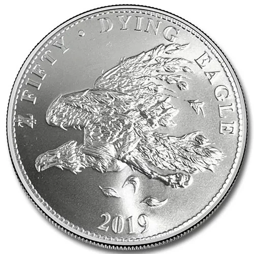 2019 Zombucks  Dying Eagle ~ Currency of the Apocalypse 1 oz .999 Silver Round