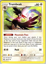 Trumbeak 165/214 Lost Thunder Uncommon