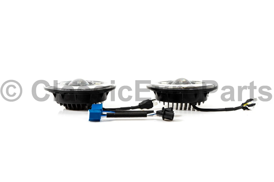 Sealed beam to Euro restomod LED headlight conversion kit BMW E10 1602 2002tii - Изображение 3 из 4