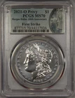 2021-O Privy Morgan Silver Dollar 100th Anniversary PCGS MS70 First Strike $1