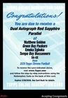 2025 Topps Chrome Emeka Egbuka/Matthew Golden Dual Autographs (RAW)
