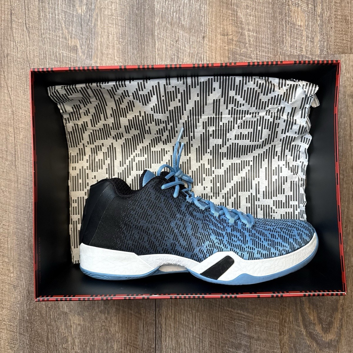 Nike Air Jordan 29 XX9 Low UNC Blue Black Carolina Size 14