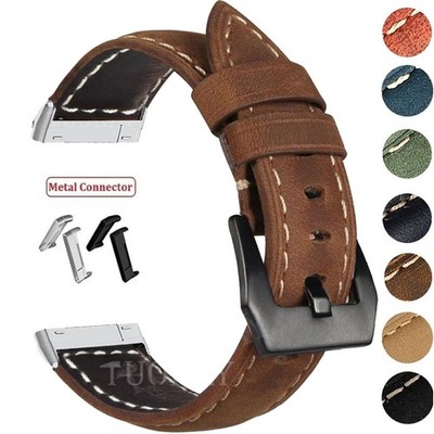 Klassisch Leder Uhrenarmband Für Fitbit Sense 2 1/Versa 3 Versa 4 Ersatz Armband