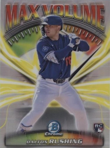 2022 Bowman Chrome Dalton Rushing Gold Foil /50 PSA DNA 8/10 