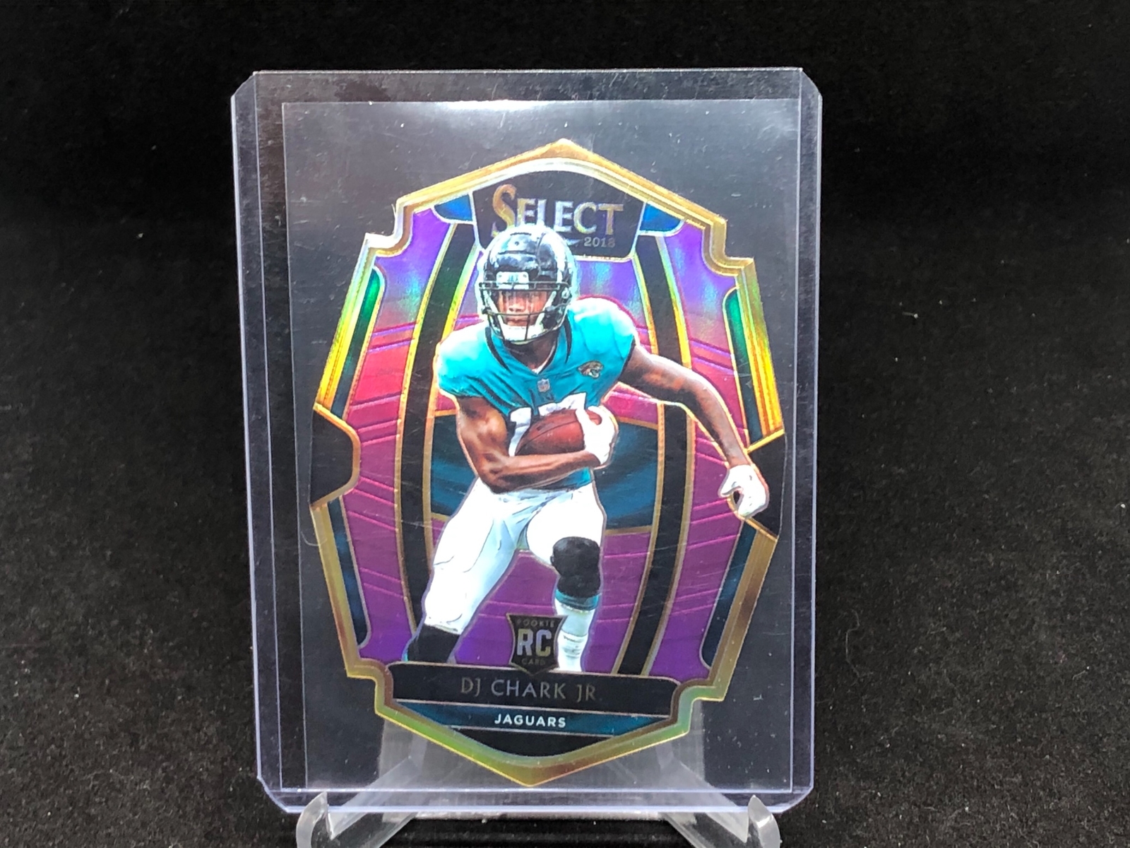 DJ CHARK JR 2018 PANINI SELECT PREMIER LEVEL PURPLE DIE CUT PRIZM RC #D 9/75