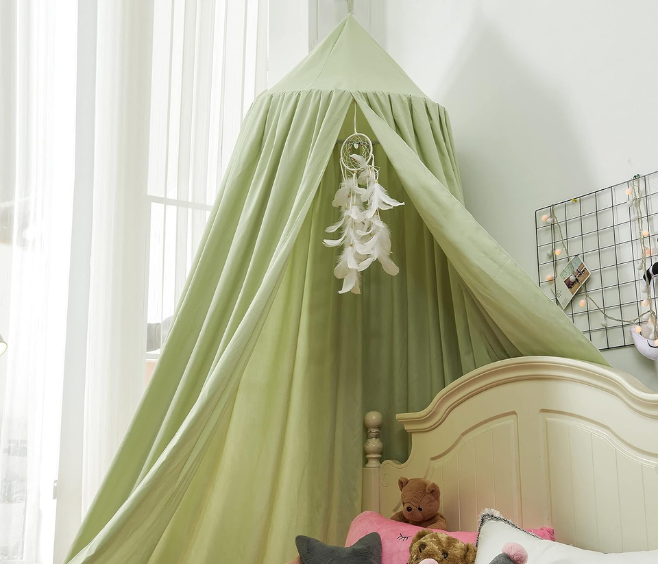 Bed Canopy for Girls, round Dome Canopy Curtains Room Decoration