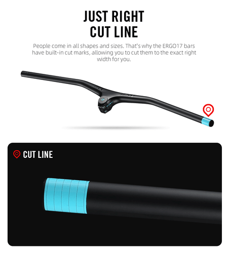 Manubrio e stelo MTB TRIAL XC -17° carbonio 1 1/8" manubrio integrato 780mm - Foto 6 di 18