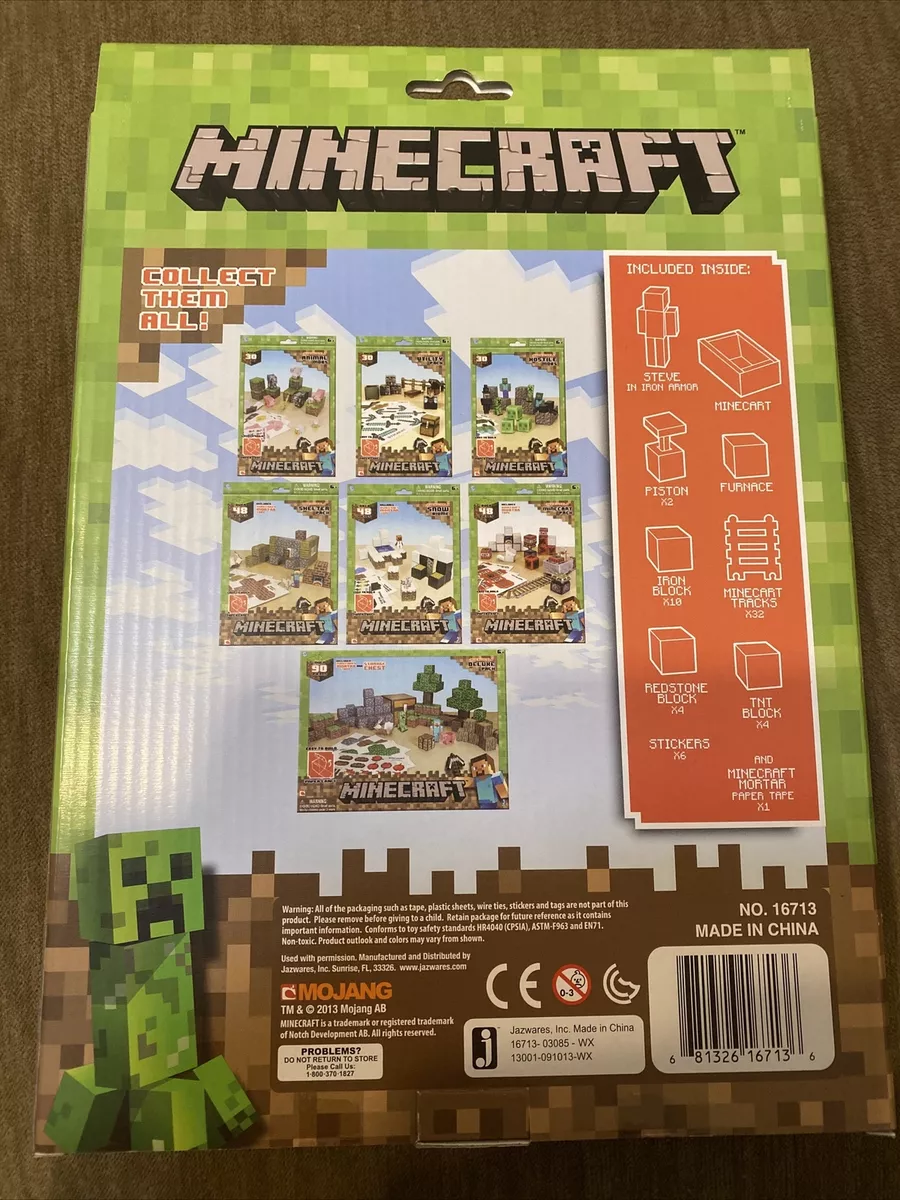 Minecraft Papercraft Overworld Deluxe Set, Over 90 Pieces