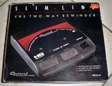Slim Line VHS Video Cassette Automatic Two-Way Tape Rewinder 2-Way Fwd-Rev