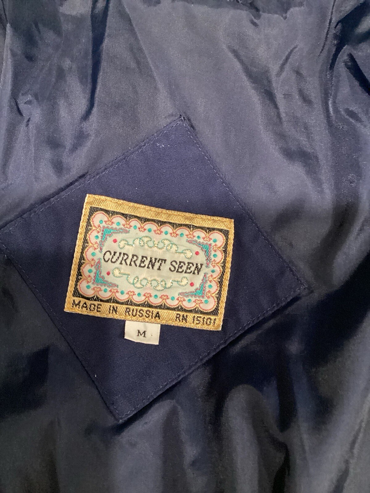 Current Seen Vintage Jacket Snap Button Hooded Co… - image 3