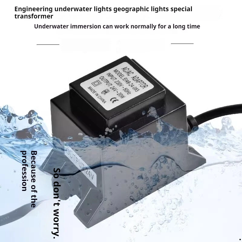 Outdoor Square LED Underwater Underwater Light Waterproof Toroidal Transformer - Image 3 of 4