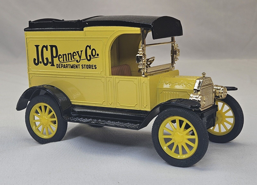ERTL Diecast Coin Bank w/Key 1913 Ford Model T Van J.C. Penney #1354 NIB Vintage