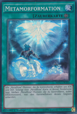 Yugioh MP17-DE103 - Metamorformation - 1. Auflage