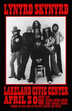 LYNYRD SKYNYRD REPLICA 1976 CONCERT POSTER