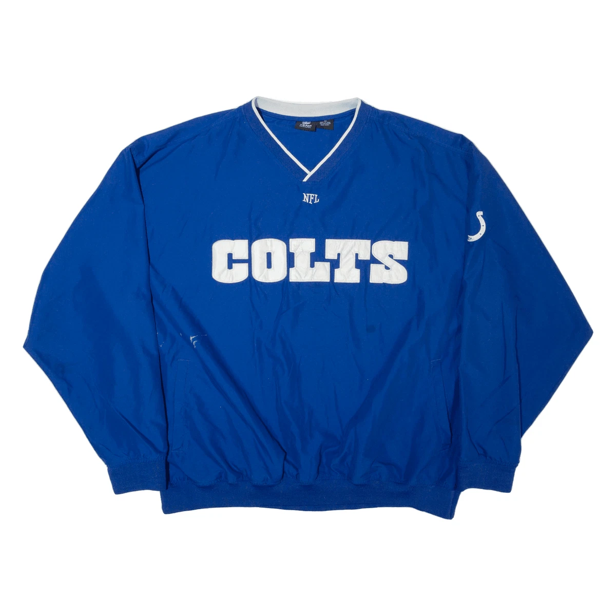 NFL Indianapolis Colts Mens Sweatshirt Blue V Neck USA 3XL eBay