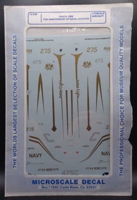 MicroScale | No. 72-538 | 1:72 TA-4J's USN 75th Anniversary  Decals