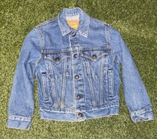 Levi Strauss Blue Jean Jacket Childrens Kids SZ 10 Vintage Denim MADE IN USA