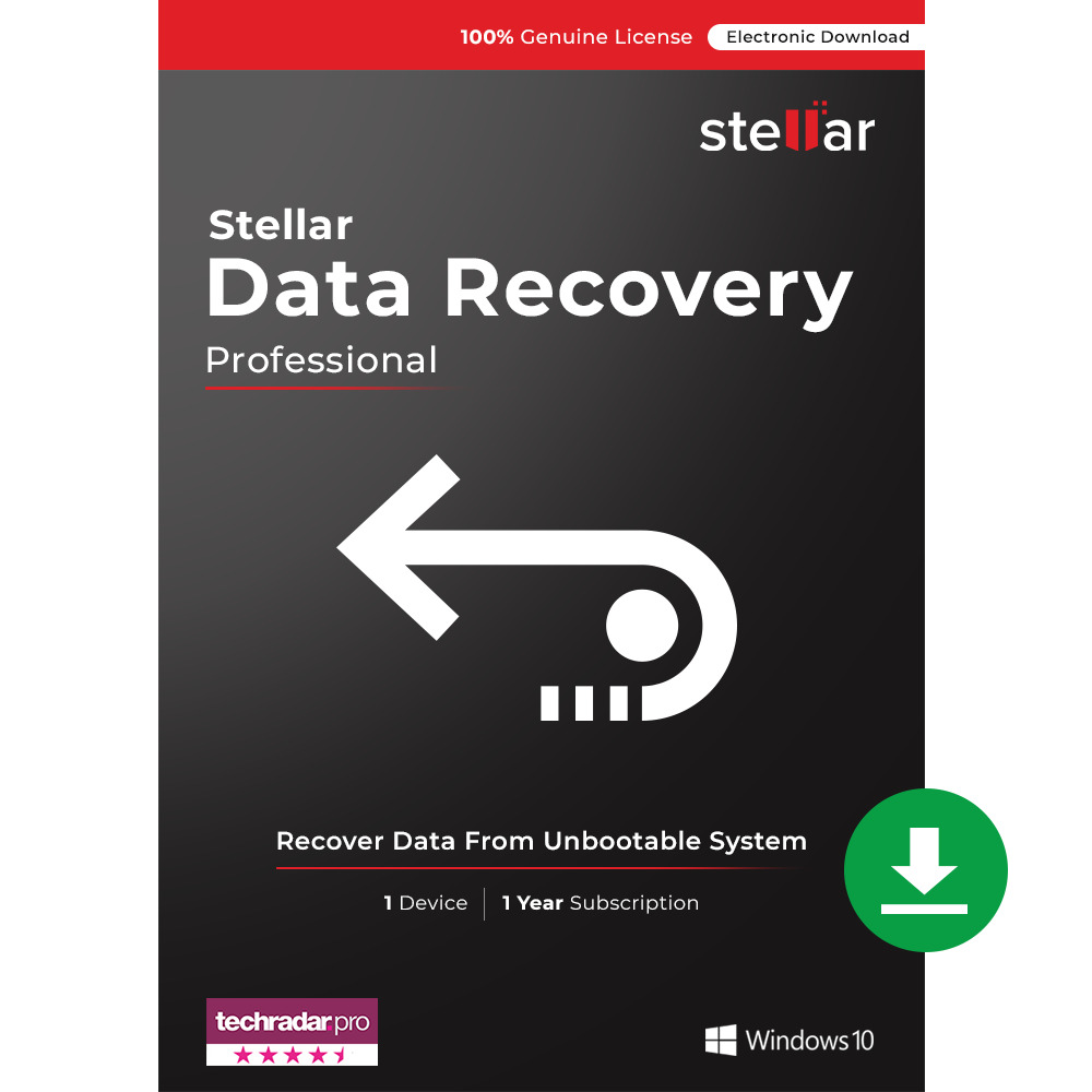 Stellar Data Recovery Software | Professional | Windows | 1 PC 1 Year | Download