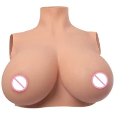 Drag Queen Breast Plate Crossdresser Silicone Breast Forms Huge Boob For Cosplay