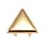 12mm Gold Style 500FL Flat Triangle Nailhead 6 Prongs Non Rusting - 25 PCS