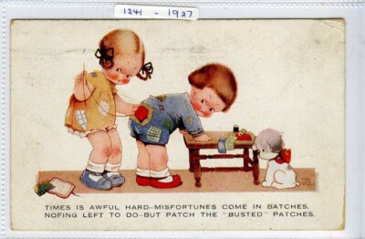 (KLj3355) Times Is Awful Hard, 1928 gebraucht Mabel Lucie Attwell