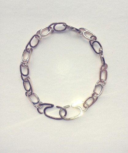 Gabriela Artigas 14K Yellow Gold Plated Brass Double G Link Choker Necklace - Picture 3 of 5