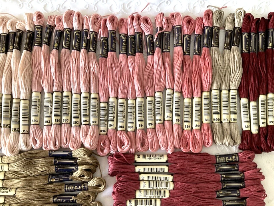 Anchor Stranded Sticktwist Mouline Cotton Floss Lot of 58 Asst Colors Series 890 - Image 3 of 4