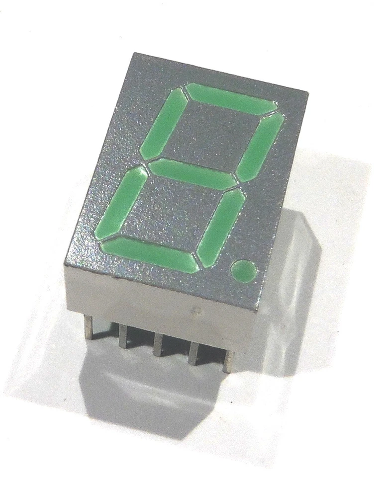 HDSP-5601 - Afficheur 7 segments 15mm Vert anode commune HP - Photo 3/4