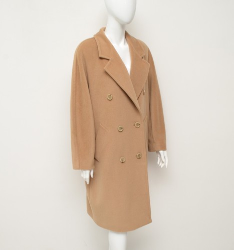 Autentico cappotto Max Mara lana cashmere beige icona taglia US 8,UK 12,IT 42 - Foto 5 di 15