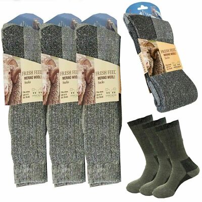 Herren Merinowolle beste Outdoor Wandern Arbeitsstiefel Thermosocke weiche Kleidung 6-11 Posten