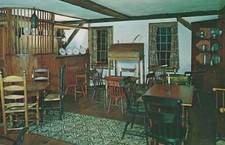 Jefferds Tavern Museum Antique Tap Room York Maine Chrome Vintage Post Card