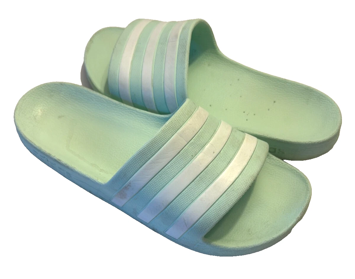 Sandali slip on Adidas Adilette verde acqua donna taglia 8 9 (vedi misura)