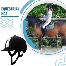 Horse Riding Helmet Adjustable Safety Half Cover Horse Rider Helmets Black UK