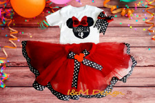 Customized Outfits Tutu Birthday Party Girl Personalized with Bow Set 3 pc New