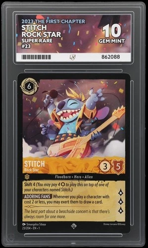 Stitch - Rock Star 23/204 ACE graded card