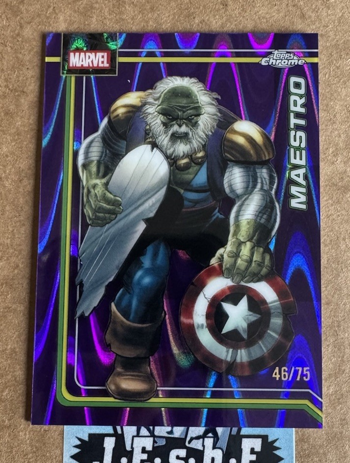 2026 Topps Chrome Marvel MAESTRO #133 Purple RayWave Refractor /75 SP