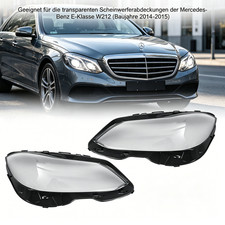 Paar Linse Abdeckung f&uuml;r Mercedes-Benz E-Klasse W212 2Stk Scheinwerferglas