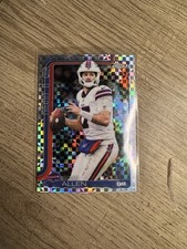 Josh Allen 2025 Topps Chrome #34 X-Fractor Refractor