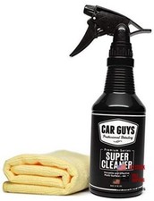 Car Guys Super Cleaner - 18 Oz Kit - With Towel - Effective Car Interior Cleaner
