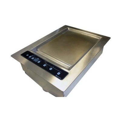 Equipex DGIC3000 12'' Drop In Induction Griddle, Single Zone, Steel Plate, 3.0...