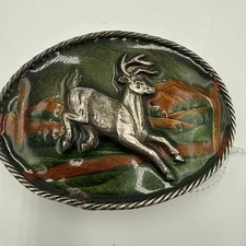 Buck bear Belt Buckle The Great American Buckle Co 1988