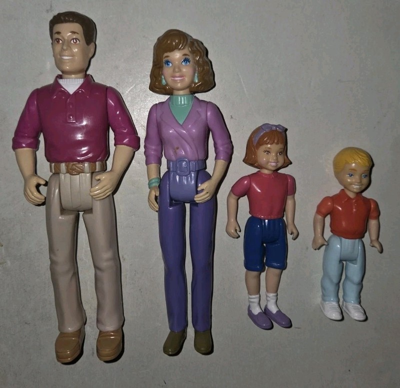 Vintage playskool doll house figures great condition The Father 6" Tall Jointed