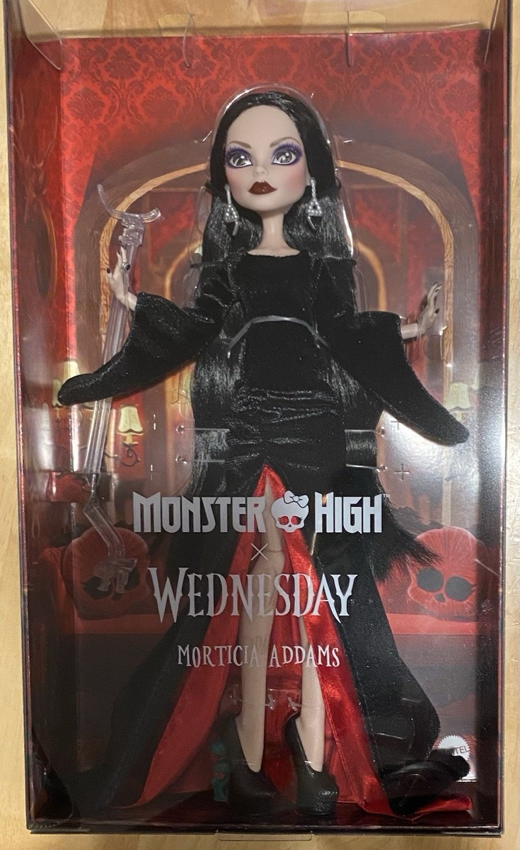 New Monster High Doll Morticia Addams x Wednesday Jenna Ortega Tim