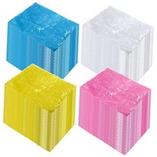 100 Packs Disposable Rain Ponchos Adults Emergency Waterproof Rain Coat with