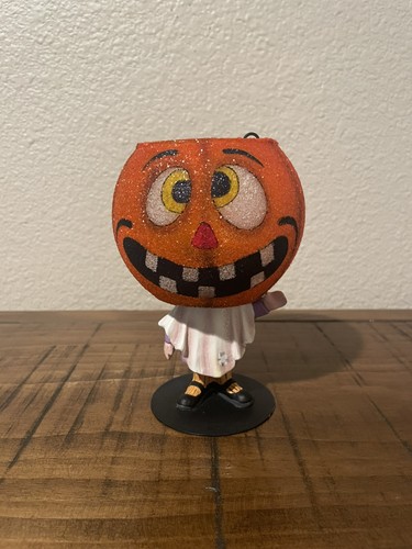 Vintage Dept.56 Halloween - Glitterville JOL Trick-or-Treater Tea Light Holder 