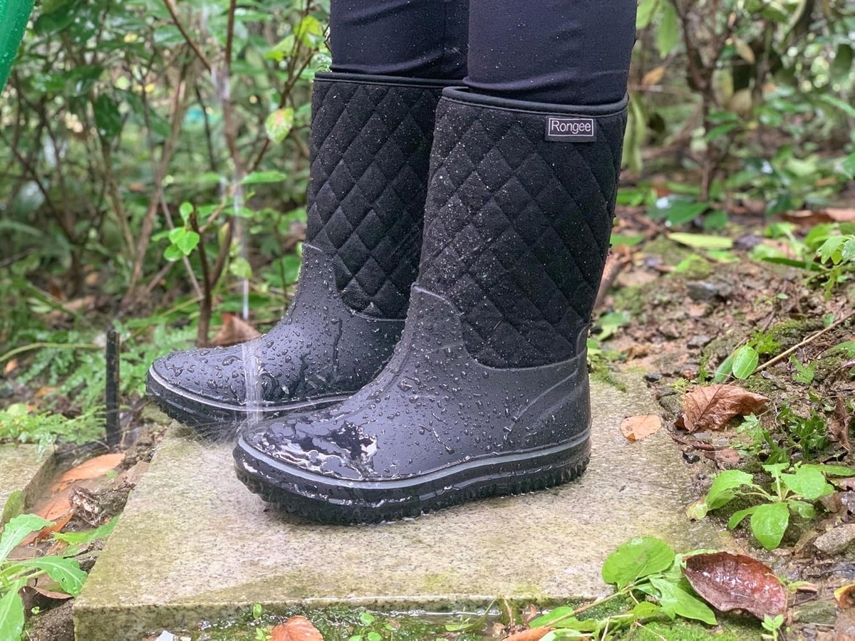 Waterproof Rain Cheap Womens Rubber Boots Women's Diana Waterproof Lace-Up  Rain Boots Natural Hunter Boots