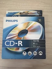 Philips CD-R 9 discs 700mb, 80min, 52 sped